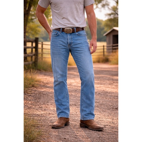 Wrangler Other - Wrangler George Strait Cowboy Cut Slim Fit Jeans 936GSHD Blue Denim 32x30 Mens‎
